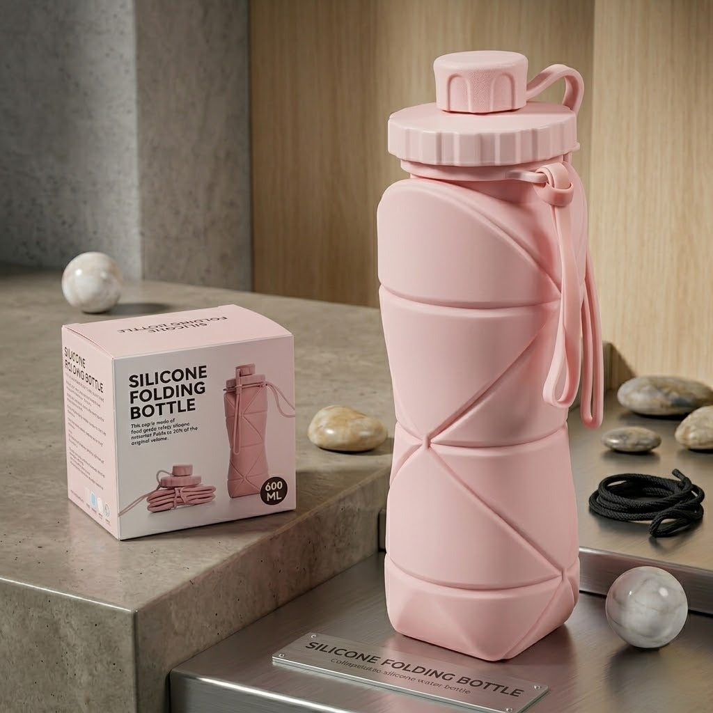 Premium Collapsible Water Bottle - Large capacity, perfect for sports and daily use