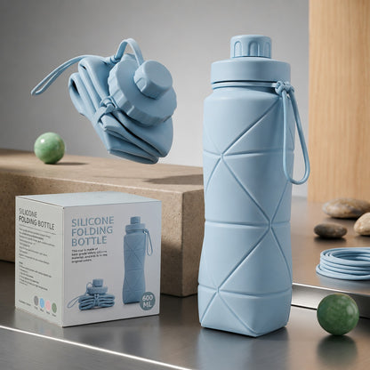 Premium Collapsible Water Bottle - Large capacity, perfect for sports and daily use
